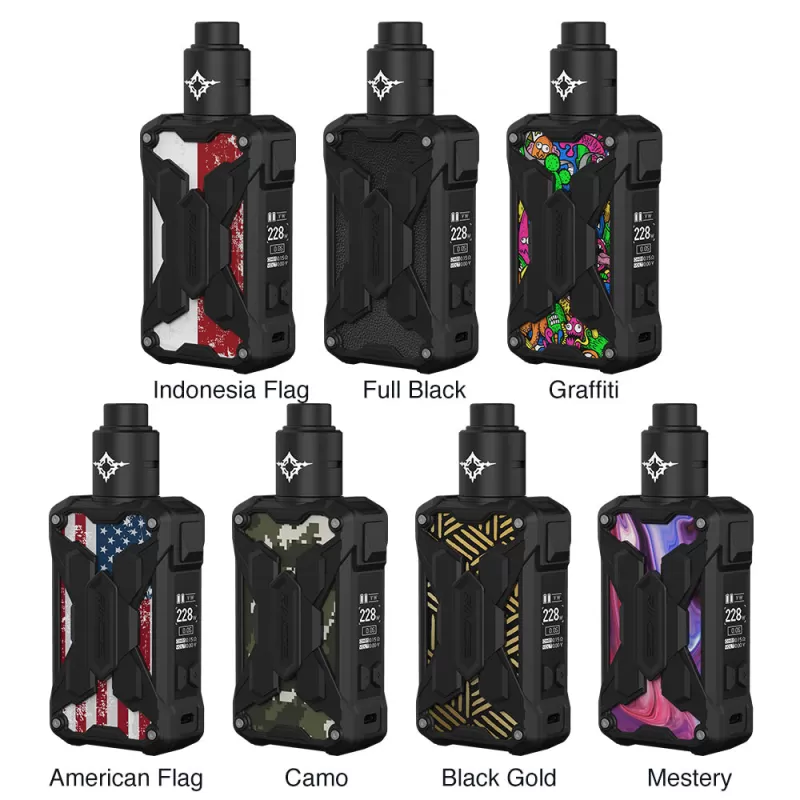 Rincoe Mechman Lite Kit 228W with Metis RDA - Camo - Image 2