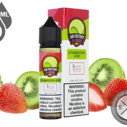 Strawberry Kiwi By AIR FACTORY 60ml - Vape Product, Vape Product