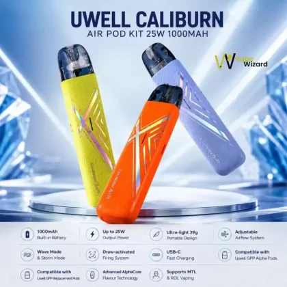 Uwell Caliburn Air Pod Kit 25W 1000mAh in Dubai UAE - Vapewizarddxb