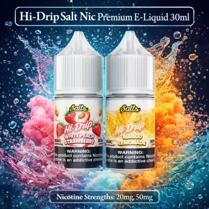 Hi-Drip Salt Nic Premium E-Liquid 30ml - Mango Lemonade / 20mg - Vapeciga