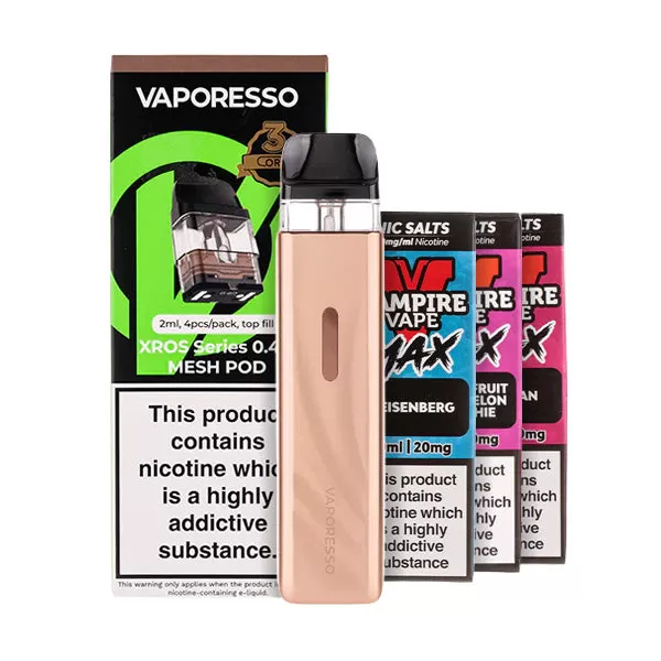 Vaporesso XROS 6 Mini Pod Kit Bundle - Plume Pink / 1.0ohm - Image 2