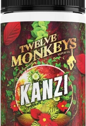 Kanzi Twelve Monkeys 100ml Shortfill 0mg Nicotine Vape Juice – Fresh Flavours