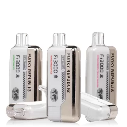 Funky (Republic) Fi 3000 Puff Disposable Vape 5mL - Blue Razz Chilled, Malaysian Mango