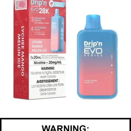 Lychee Melon Mango Ice Drip’n EVO 28K Disposable Vape