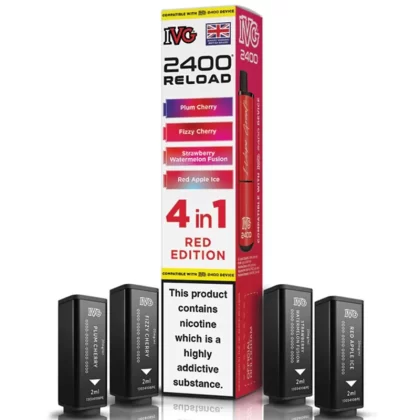 Red Edition IVG 2400 Reload Refill Pods (x4) - 20mg (2%)