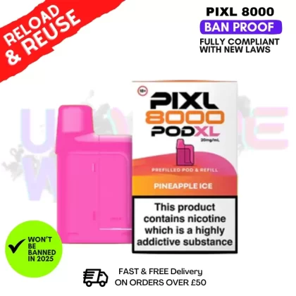 Pineapple Ice Pixl 8K Replacement Pods (Refil Pack)