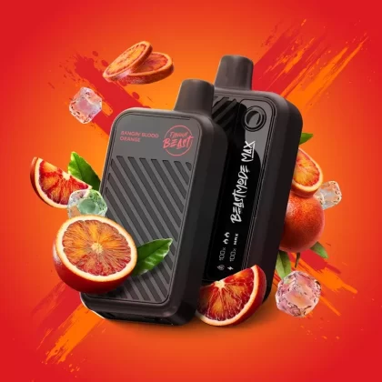 FLAVOUR BEAST – BEAST MODE MAX (18000 PUFF) - FLAVOUR#BANGIN BLOOD ORANGE ICED>BOMB BLUE RAZZ>BUSSIN BANANA ICED>EXTREME MINT ICED>MAD MANGO PEACH>PACKIN PEACH BERRY>SIC STRAWBERRY ICED>TRIP