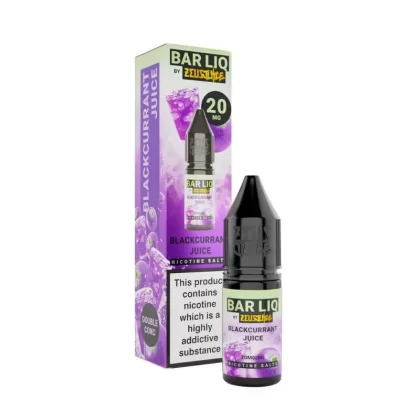 Blackcurrant Juice Bar Liq 10ml Nic Salt by Zeus Juice