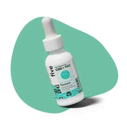 Five CBD daily mint choco thc + cbd drops - Count#Single>2 pack