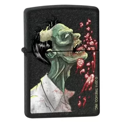 Zippo Lighter – Zombie Brains Black Crackle