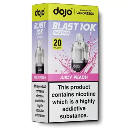 Juicy Peach Pod & Refill by Dojo Blast 10k - 10 mg/ml, 20 mg/ml