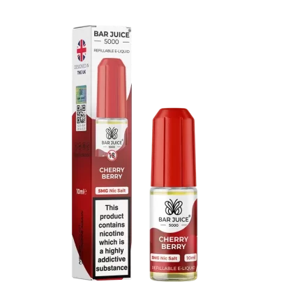 Cherry Berry Nic Salt E-Liquid by Bar Juice 5000 - Eliquidsupply