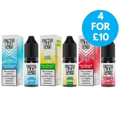 20mg Ultimate Bar Salts 10ml Nic Salts - Vape Co