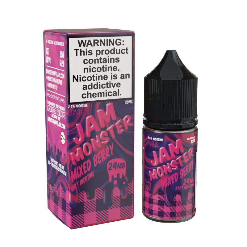 Jam Monster Salt - Mixed Berry - 30ML E-Liquid - 48MG