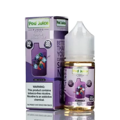 Pod Juice Salt PJ5000 - Triple Berry Ice - 30ml - 35mg