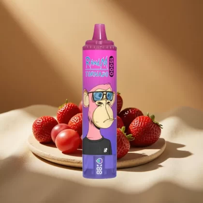 RandM Fumot Tornado 15000 Puffs 25ml Mesh Disposable Vape Strawberry Grape