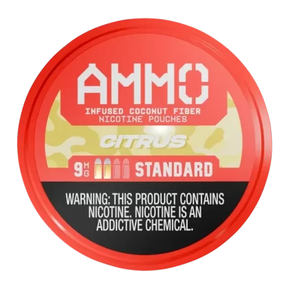Citrus AMMO Nicotine Pouches - Consumer; Magnum 15mg, Standard 9mg; 5 Pack, Single