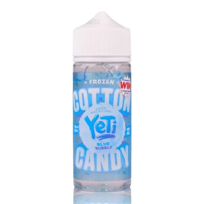 Frozen Blue Bubble By Yeti Cotton Candy 100ml Shortfill