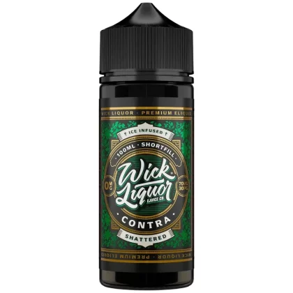 WICK LIQUOR CONTRA SHATTERED 100ML SHORTFILL E-LIQUID - Ecigpremium