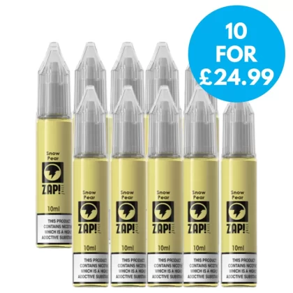 Box of 10 – 10mg Zap! Juice 10ml Nic Salts (50VG/50PG) - Vape Co