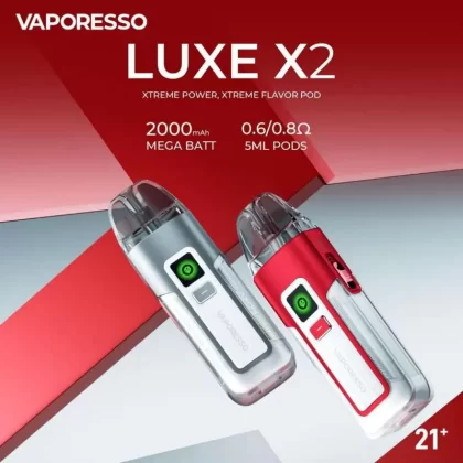 Vaporesso Luxe X2 Vape Kit - Light Pink, Night Black