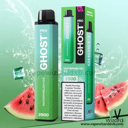 Vapes Bars Ghost Pro 3500 Puffs Watermelon Ice 20mg