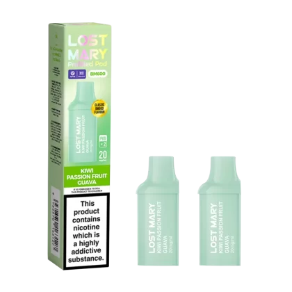 Kiwi Passionfruit Guava Lost Mary BM600 Pods - 20mg - Vape Product