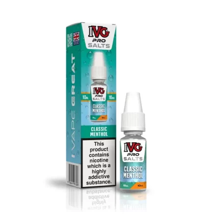 IVG Pro Classic Menthol Nic Salt - 10mg