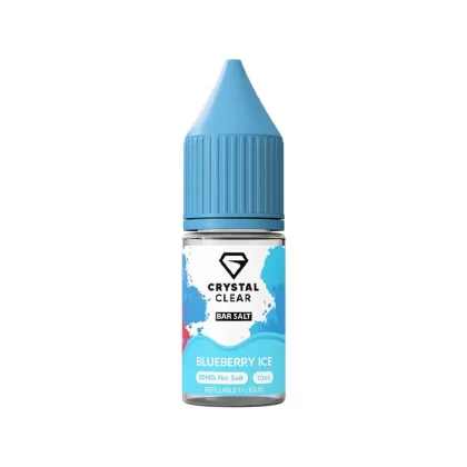 Crystal Clear Bar Salts Blueberry Ice Nic Salt Vape Juice - 10mg