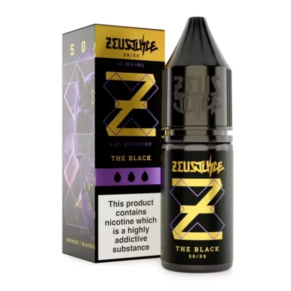 The Black E-Liquid 50/50 Series by Zeus Juice (10ml) - 3mg
