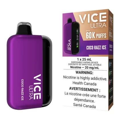 Vice Ultra Disposable Vape Device – Coco Razz Ice - Nicotine Strength#20mg/ml