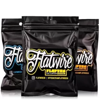 Flatwire UK Flat Vape Wire & Flapton - Gauge#19g Nichrome>20g Nichrome>21g Nichrome>22g Nichrome>24g Nichrome>25g Nichrome>20g SS>21g SS>22g SS>24g SS>19g Flat60 (hw6015)>20g Flat60 (hw6015) (D04BBE)