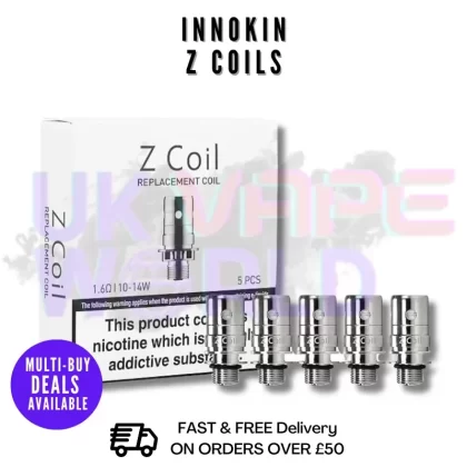 Innokin Z (Z80) Coils [Pack Of 5] – £6.99