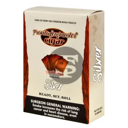 Fronto Leaf Masters Silver Whole Leaf Tobacco Wraps, 8 packs of 5 - Ejuicewarehouse