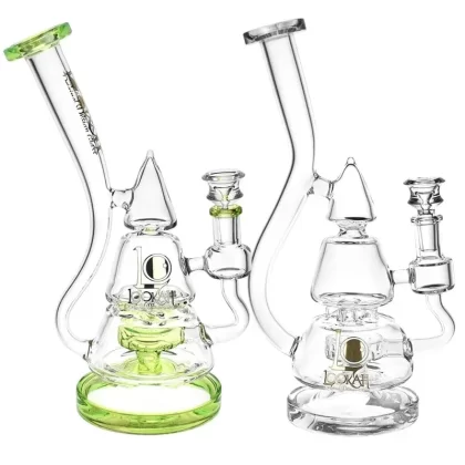 Lookah Glass Stacked Triangle Water Pipe | 11.25″