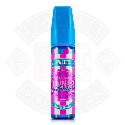 Dinner Lady Tuck Shop (Sweets) – Bubble Trouble 50ml 0mg Shortfill E-liquid