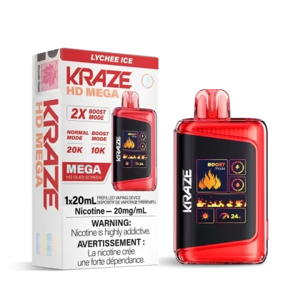 Lychee Ice Kraze HD Mega – Disposable 20K