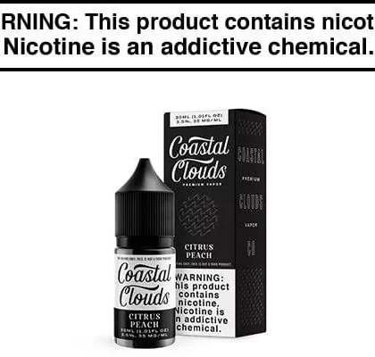 CITRUS PEACH BY COASTAL CLOUDS SALT 30ML - Vapejuice