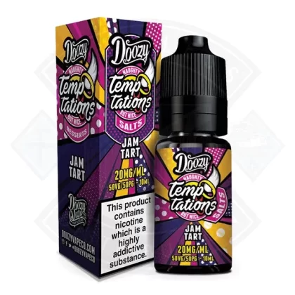 Doozy Vape Temptations Salts Jam Tart 50/50 10ml e-liquid