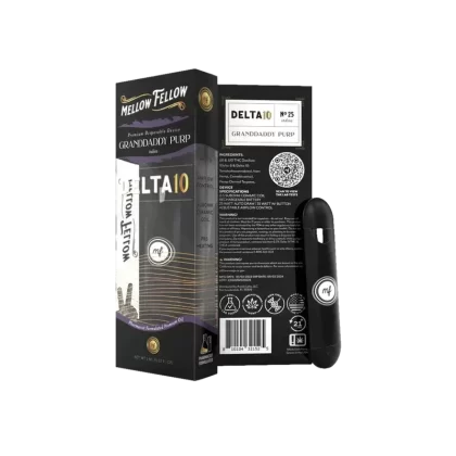 Mellow Fellow Granddaddy Purp Delta 10 Premium 2ml Disposable Vape (Indica)