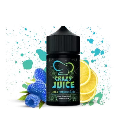 Crazy Juice Lime Framboise Bleue 50ml - Agadirvapes Ma