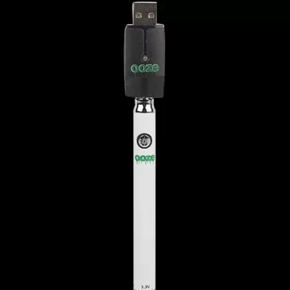 Ooze Slim Twist Battery with Charger - Color#Black>Blue>Gold>Orange>Purple>Rasta>Rainbow>Red>Rose Gold>Silver>Teal>White>Yellow (BE83F5)