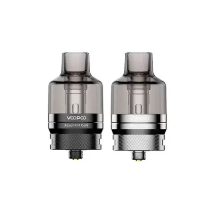 VooPoo PnP Pod Tank - Color#Black>Stainless Steel
