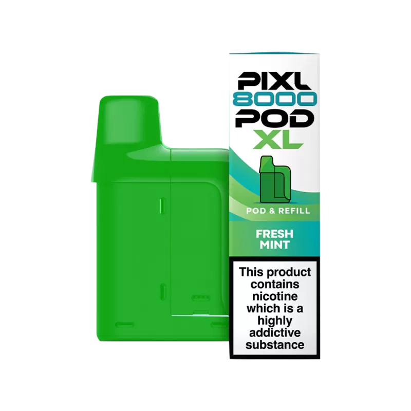 Fresh Mint Pixl 8000 Refill Pack - 20 mg - Vape Product (7A7837)