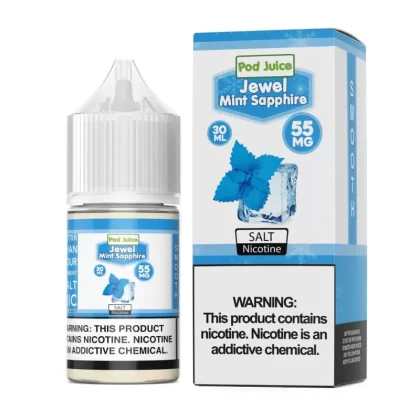 Pod Juice Jewel Mint Sapphire TF 30ml Nic Salt Vape Juice - Vape Product, Vape Product