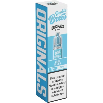 OHM BREW DOUBLE BREW ORIGINALS BLUE SLUSH 10ML NIC SALT E-LIQUID