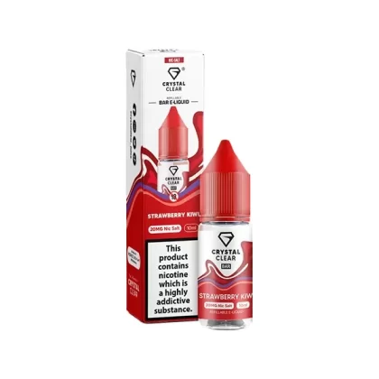 Crystal Clear Bar Salt Strawberry Kiwi E Liquid 10ml - Nicotine Strength#20mg>10mg (683C47)
