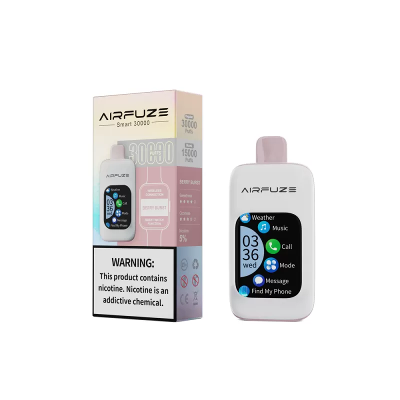 AIRFUZE Smart 30K Disposable Device - 30000 Puffs - Peach Raspberry - Image 2