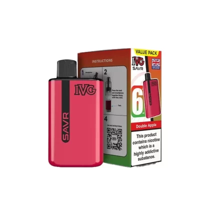 IVG SAVR Double Apple Vape Kit - Strength#20mg (046F18) (046F18)