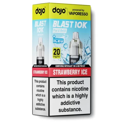 Strawberry Ice Pod & Refill by Dojo Blast 10k - 10 mg/ml, 20 mg/ml